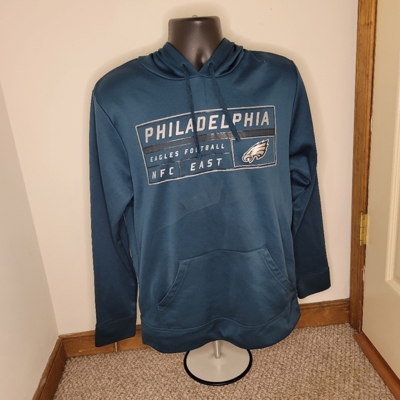 Majestic Philadelphia Eagles Men’s Green/Blue Fleece Hoodie - Size (M)